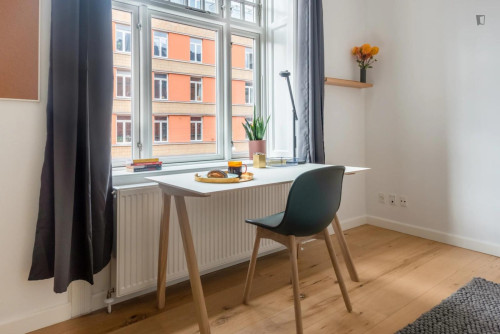 Snug double bedroom in the Nørrebro district