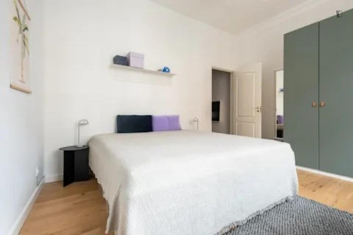 Snug double bedroom in the Nørrebro district