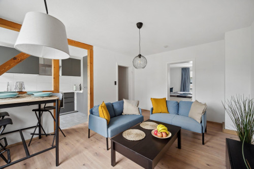 Spacious and modern 4BR Apt. with brand new bathroom+ kitchen+ furniture