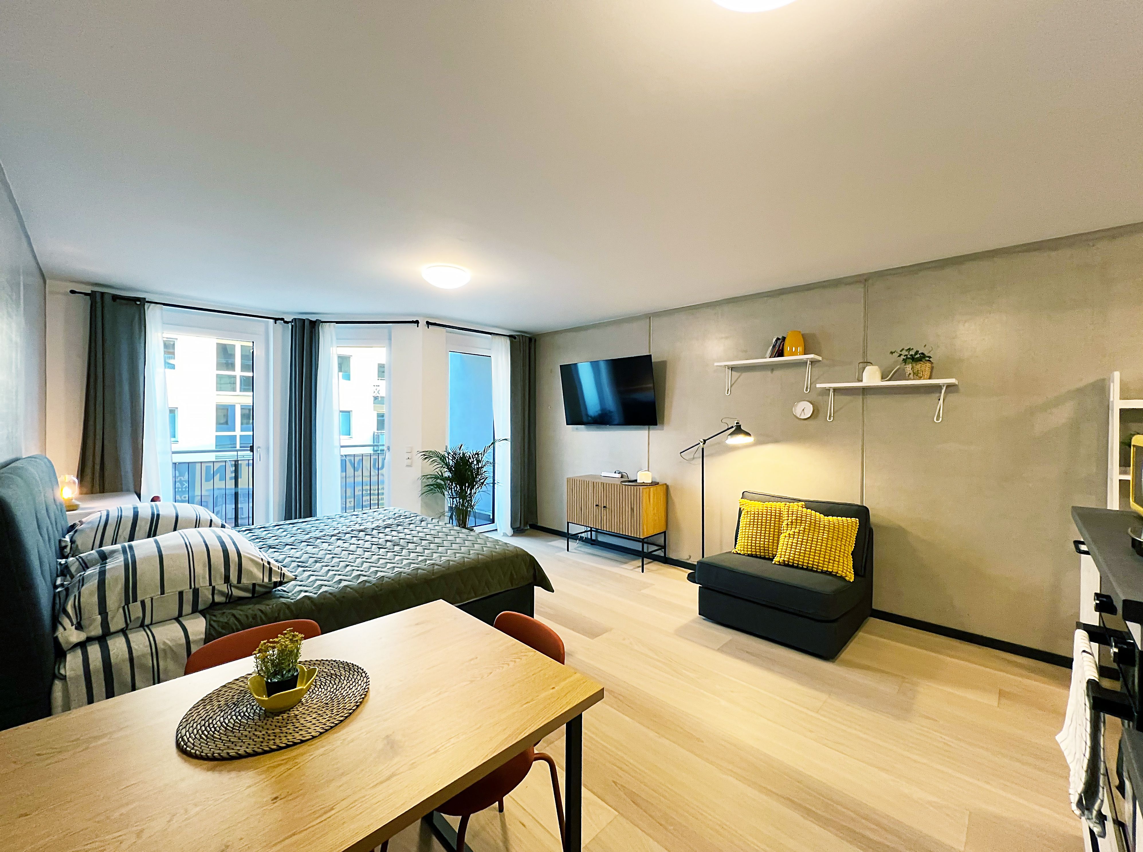 Design Apartment With Balcony, Workspace, Parking, And EV Charging Station - Design Apartment with Balcony, Workspace, Parking, and EV Charging Station - Gallery - 14