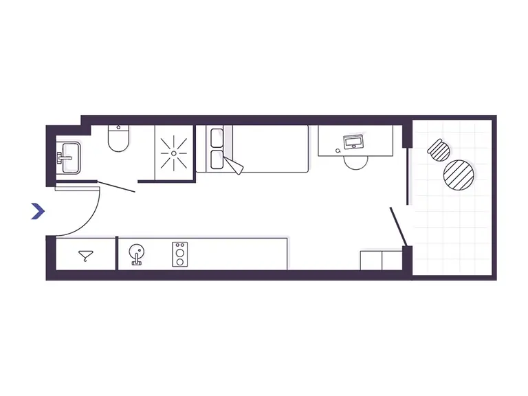 Deluxe Studio With Balcony - Yugo Florentia Living Firenze - Gallery - 5