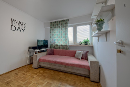 Spacious single bedroom near Młociny metro