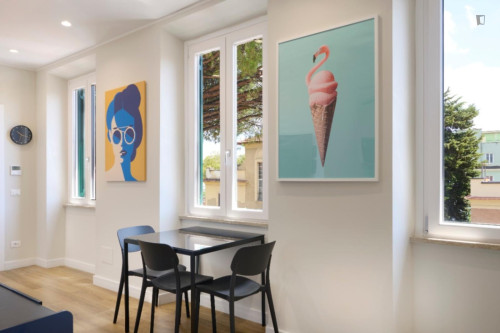 Elegant 1-bedroom apartment in Gianicolense