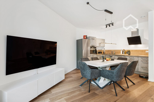 Furnished, newly built apartment w. heated floors, parking garage and modern amenities  - Gallery -  5