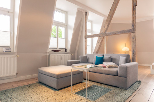 Bright & great loft with balcony und sea view