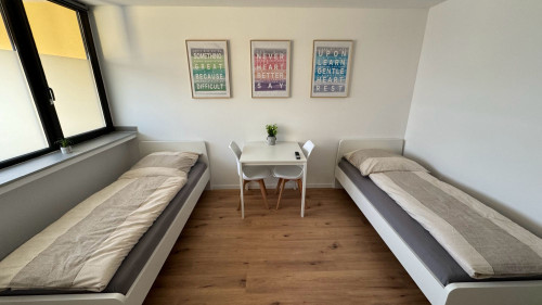 Cozy worker apartment with balcony – 2 rooms, 4 beds, kitchen & Wi-Fi - Gallery - 6