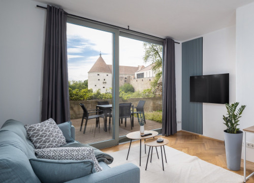 CoView - Apartment with castle view - terrace - washer-dryer