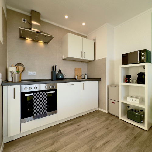 M&D Apartments near Stadium with Air Conditioning – Netflix – Kitchen – Sunset View – Balcony - Gallery - 18