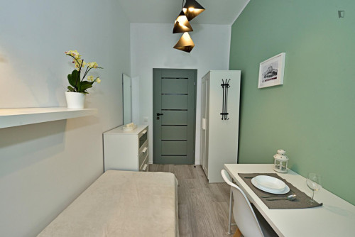 Pleasant single bedroom near the Lodz University of Technology