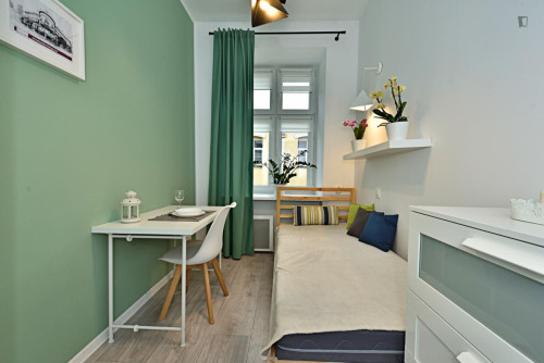 Pleasant single bedroom near the Lodz University of Technology