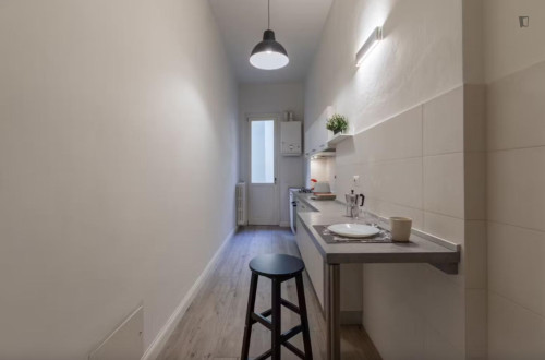 Single Bedroom with Private Bathroom in Florence