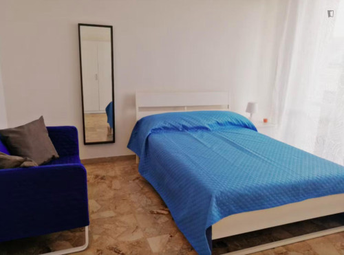 Spacious Bedroom in Novoli -Florence