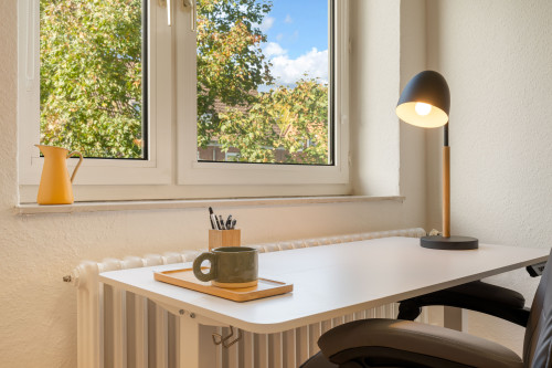 Fashionable apartment with old building charm