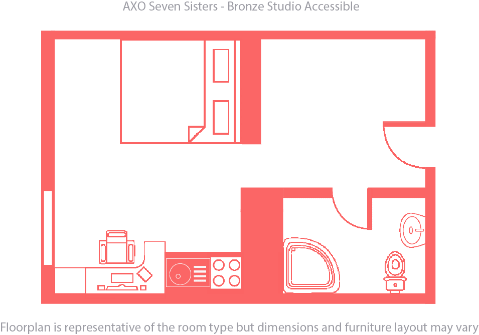  Bronze Accessible Studio  -  Axo Seven Sisters  - Gallery -  2