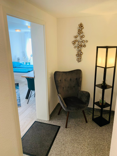 Design-Apartment in new building with terrace (basement)