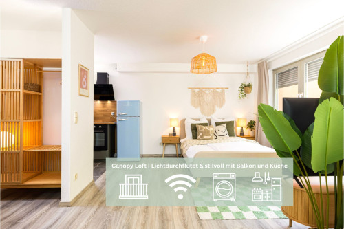 Canopy Loft – Bright & Stylish Loft with Balcony Overlooking Nature