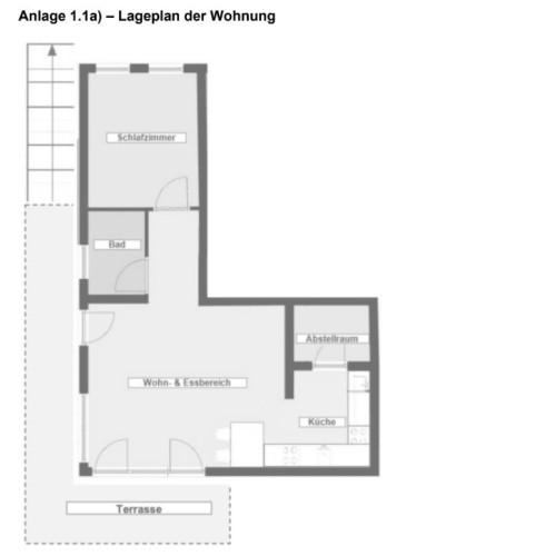 Bright & Modern 2-Room Apartment with Terrace