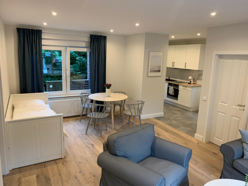 Furnished Scandinavian-style bungalow right in the center of Pelzerhaken