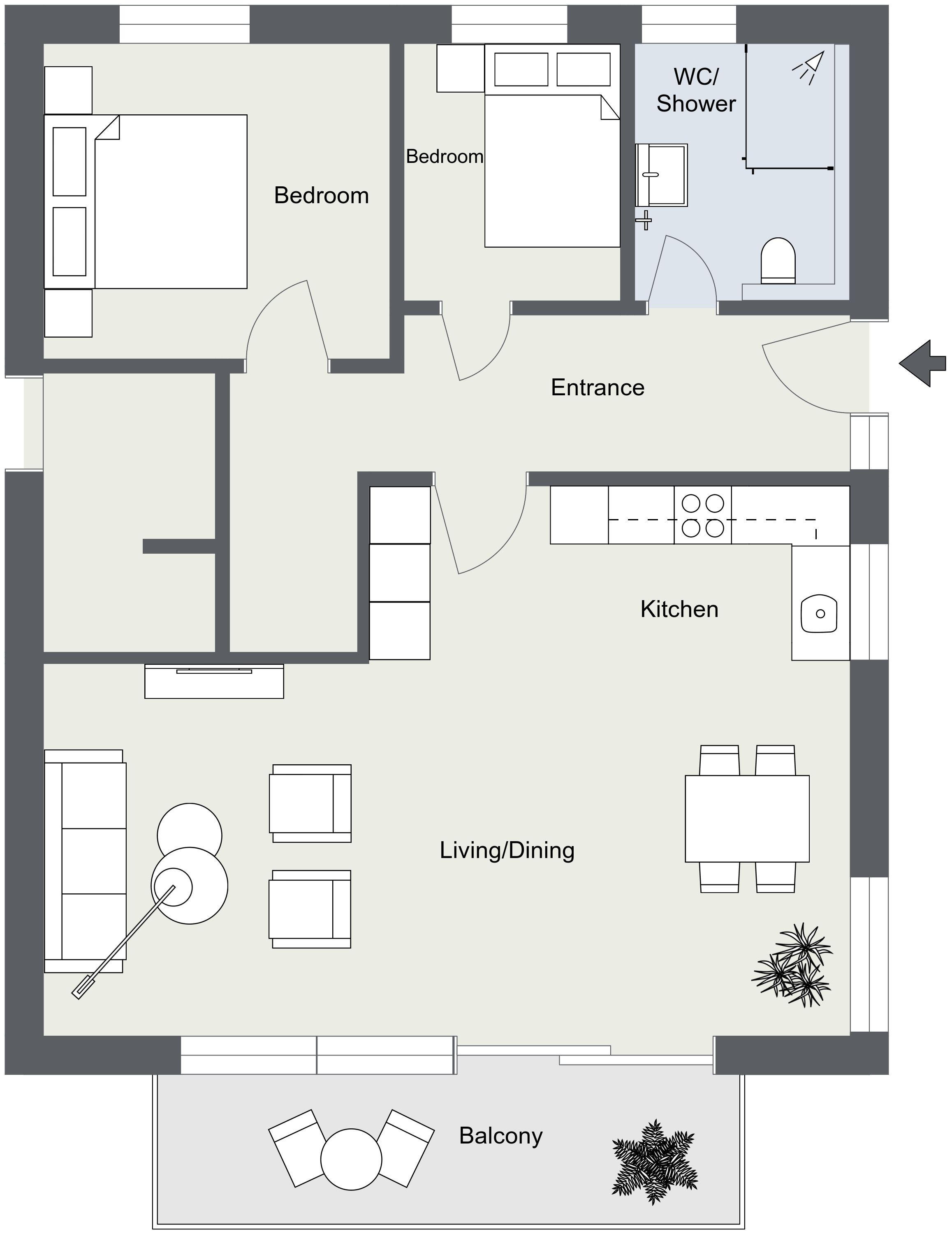 82 M², 3 Rooms · Parking & Balcony · 10 Minutes To Tübingen - 2