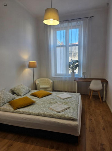 Bright bedroom in 4 bedroom apartment