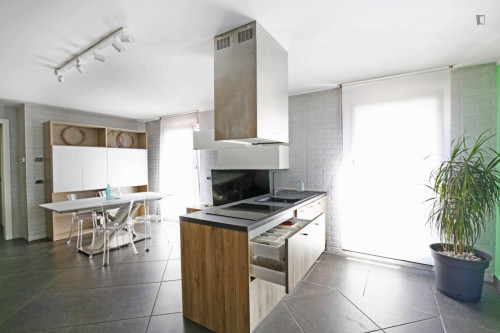 Elegant 1-bedroom apartment with spacious outdoor area and hot tub ideal for Bocconi students