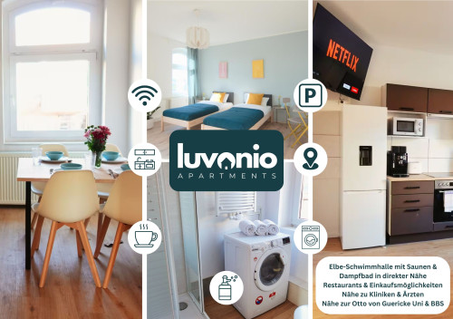 Luvonio Apartments – modern & centrally located with Wi-Fi, 55-inch smart TV & DeLonghi coffee machine