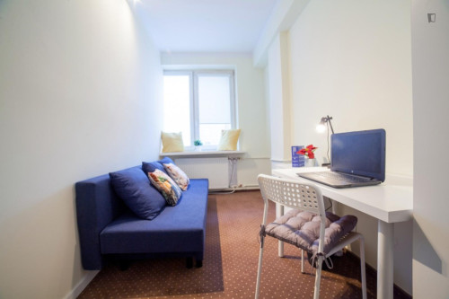 Very neat single bedroom in the Mokotów area