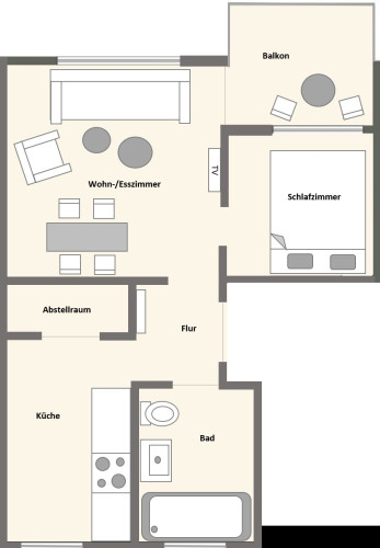 New, beautiful apartment located in Häfen