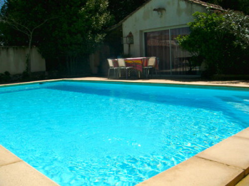 In the village, with pool