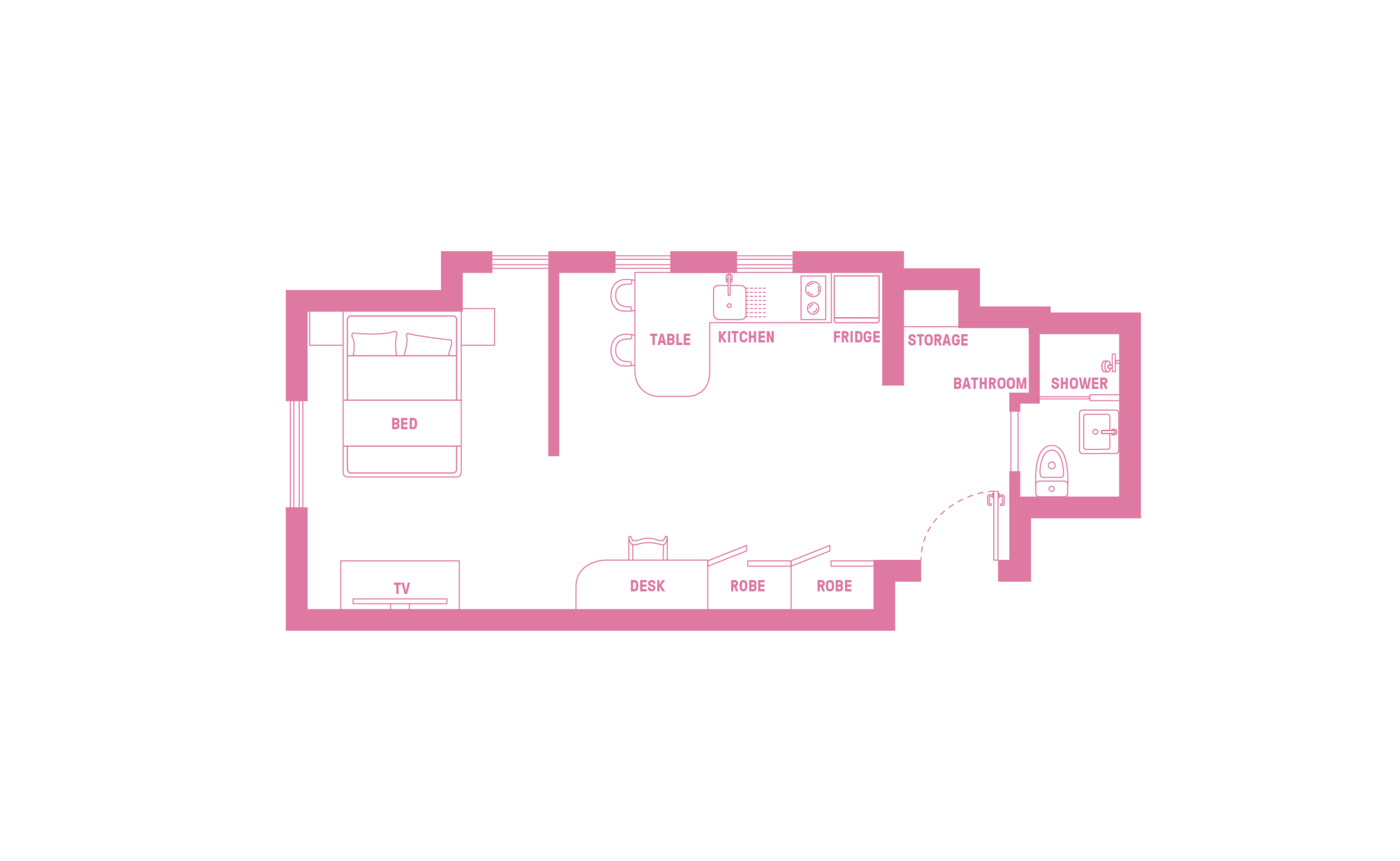 Ultra Studio Apartment - Double Bed With Corner On High Floor - 3