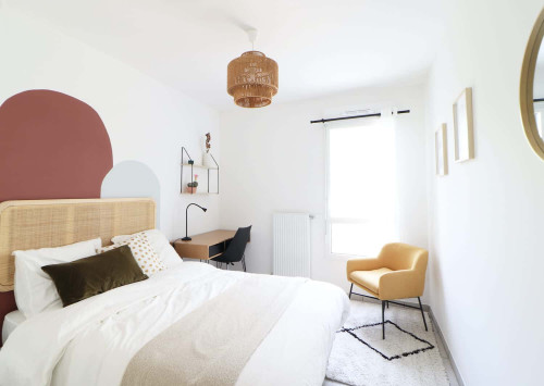 Charming 12 m² bedroom to rent fully equipped near Lyon