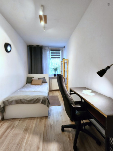 Very comfy single bedroom in Mokotów