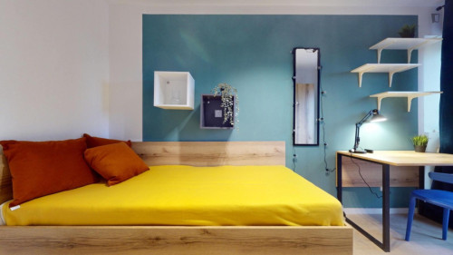 Comfy single bedroom near the Racławicka metro station