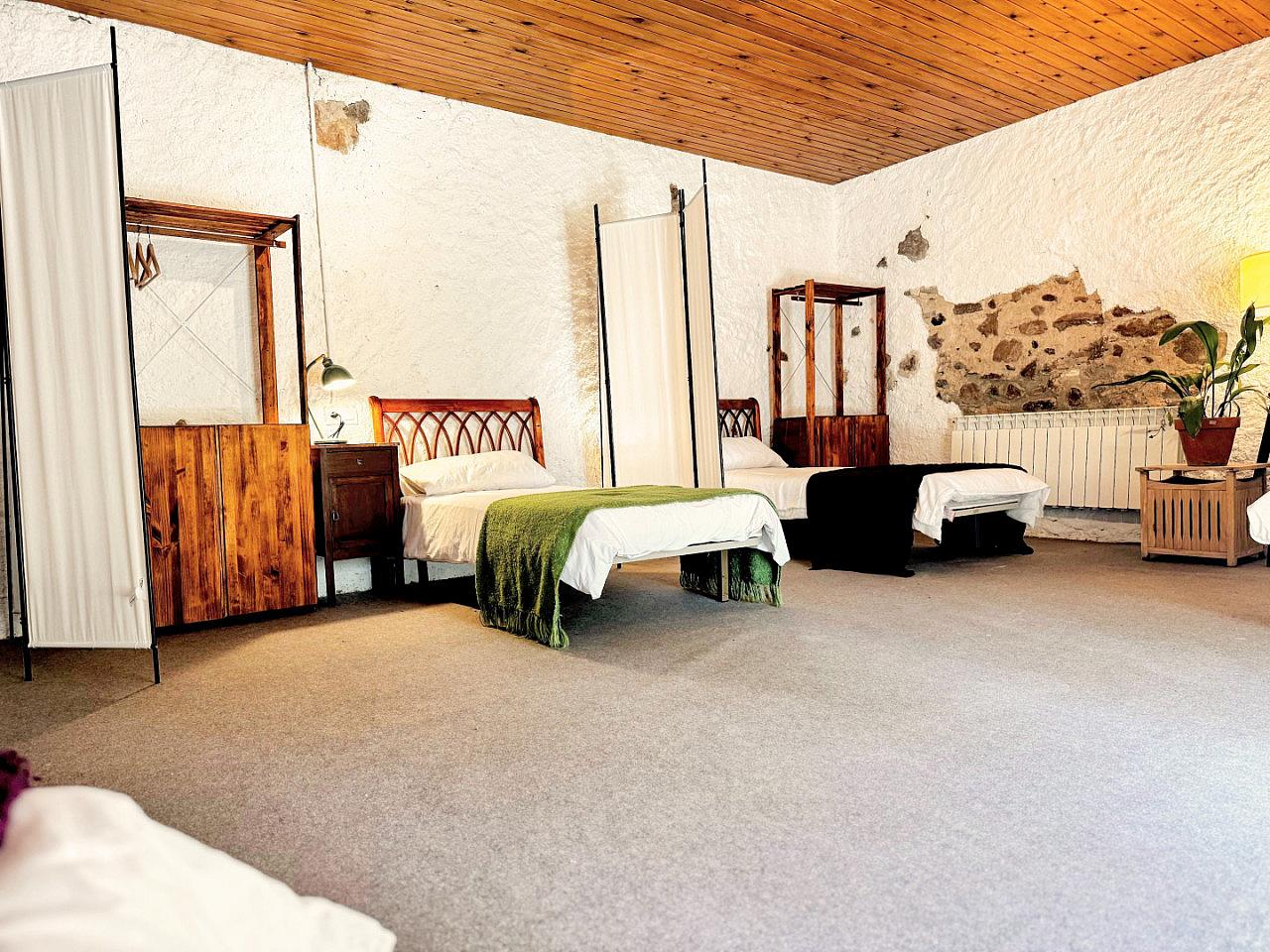 Bed In A 4-Bed Mixed Gender Room - Beautifully Restored Rural Coliving Masia with Nature & Adventure at Montseny Natural Park - Gallery - 1