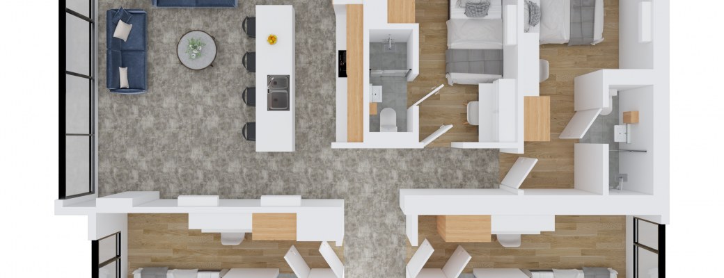 Four Bedroom Apartment - Auckland Central - Gallery - 2