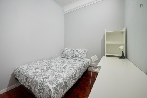 Double bedroom in a student flat, in Saldanha