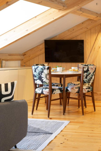 Delightful and colourful flat