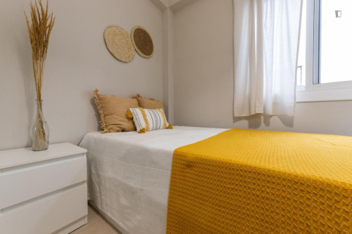 Comfortable single bedroom in recently renovated apartment in central Reus