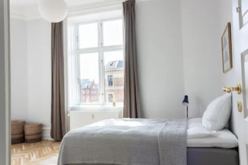Sunny double bedroom near the Rådhuspladsen metro