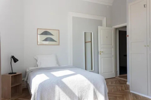 Sunny double bedroom near the Rådhuspladsen metro