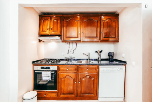 1-bedroom apartment, with outdoor area