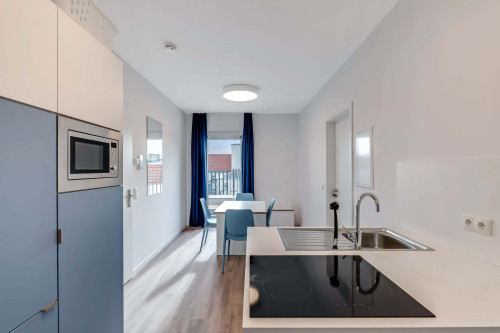 Reduced Rent - Fully furnished private room with shared terrace in a 3 people shared mixed apartment