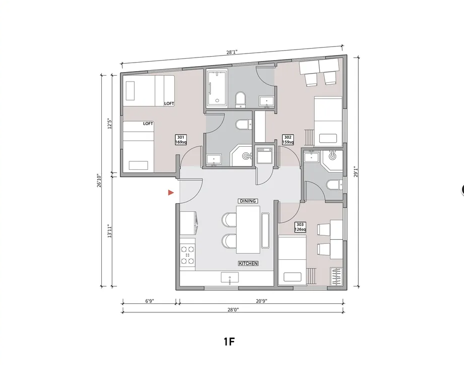 3 Beds 3 Baths - 3 - 1