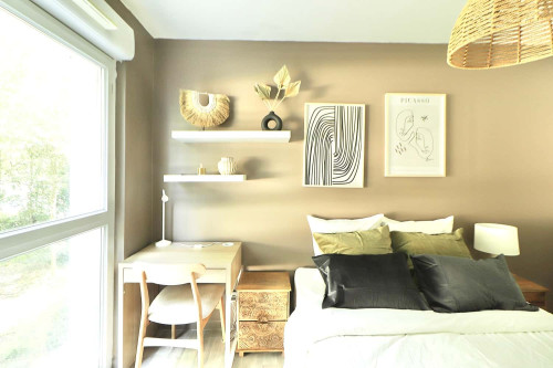 Comfortable 10 m² for rent in coliving in Bègles, near Bordeaux