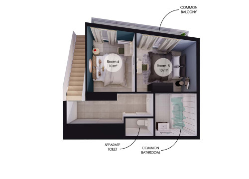 Move into this modern 12 m² room in coliving in Bordeaux