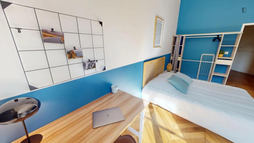 Alluring double bedroom in the centre of Lyon