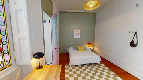 Modern ensuite double bedroom in the centre of Lyon