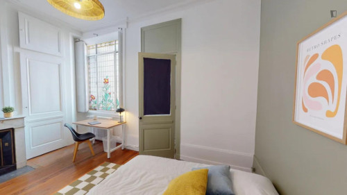 Modern ensuite double bedroom in the centre of Lyon