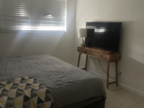 Traveling nurse master bedroom