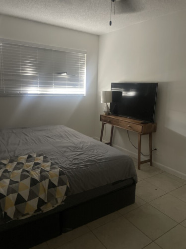 Traveling nurse master bedroom